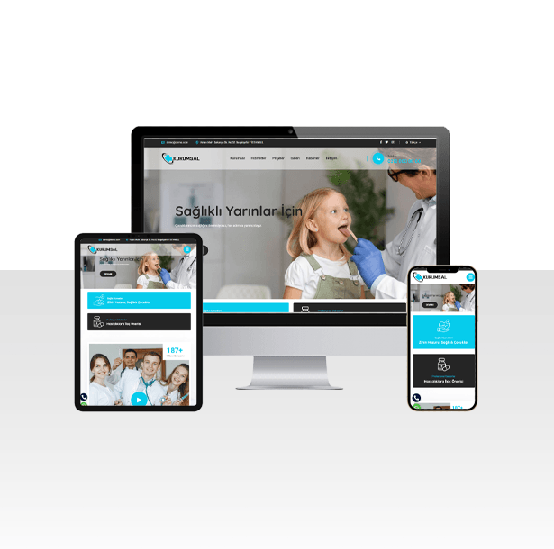 Çocuk Doktor / Muayene Web Sitesi Paketi - Doddo (WEN383)